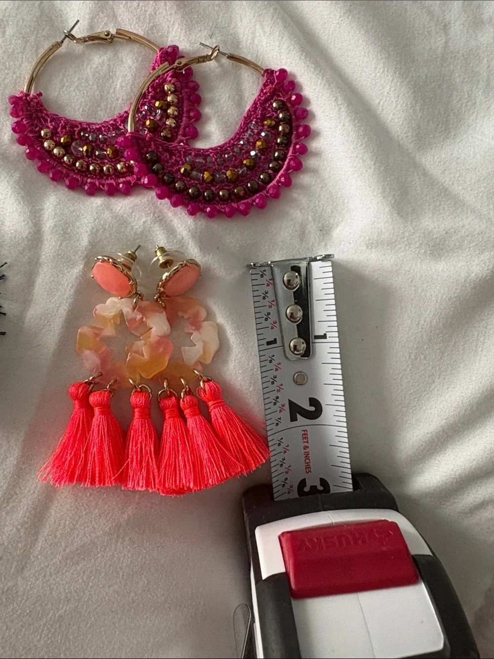 Lilly Pulitzer Three-Pair Earring Set - Navy, Hot Pink, Coral